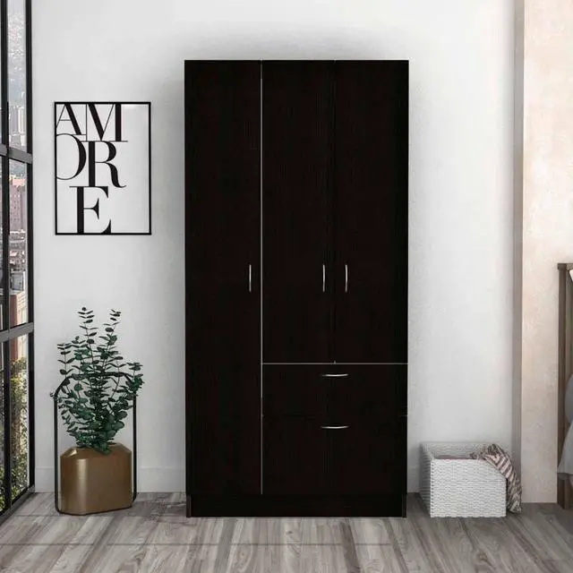 Main image of Ramblas Armoire, Two Cabinets, One Drawer, Hidden Drawer Shoes