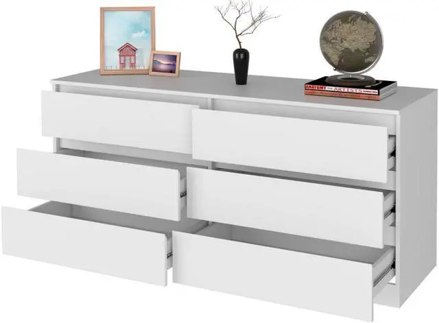 Alt view image 5 of 6 - Seul Six Drawer Double Dresser, Superior Top
