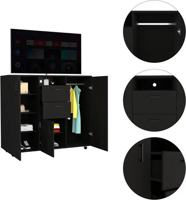 Alt view image 3 of 6 - Sicilia Double Door Cabinet Dresser