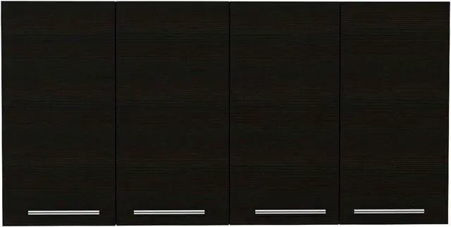Alt view image 4 of 6 - Sitka Wall Cabinet, Two Spacious Divisions, Four Doors