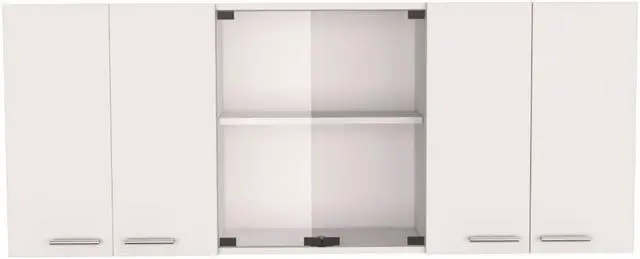 Alt view image 6 of 6 - Yuma 59" Wall Cabinet, Two Close Cabinets, Two Open Shelves