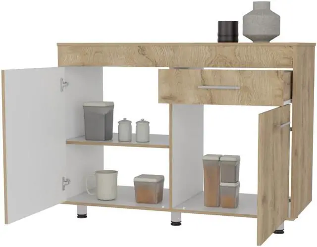 Alt view image 4 of 5 - Saturn Utility Base Cabinet, Double Door, One Drawer