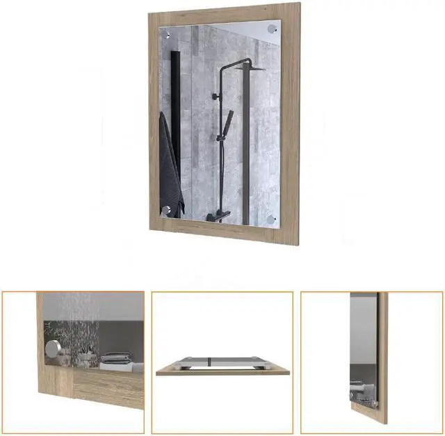 Alt view image 2 of 5 - Everly Bathroom Mirror, Looking Glass, Frame