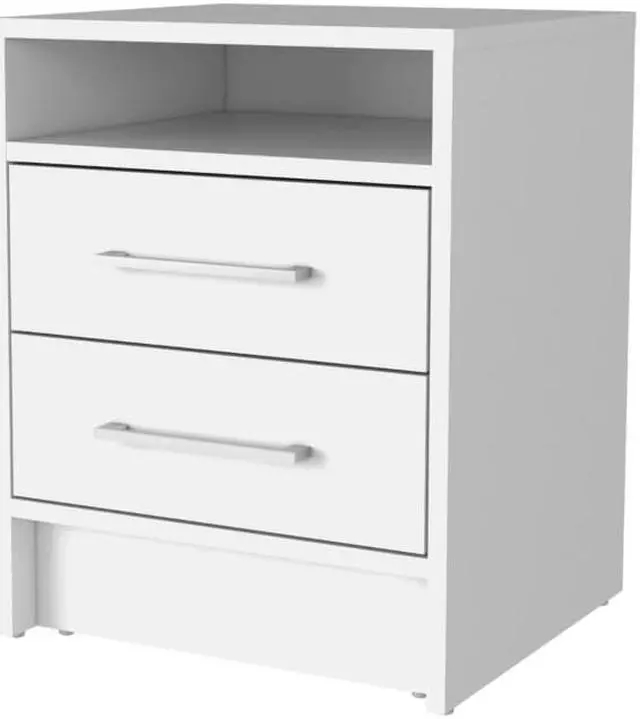 Alt view image 3 of 6 - Philadelphia Nightstand, Two Drawers, Concealed Shelf