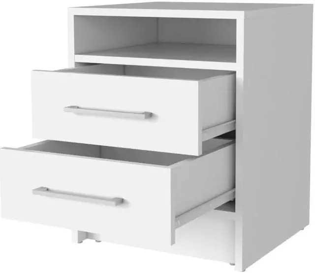 Alt view image 4 of 6 - Philadelphia Nightstand, Two Drawers, Concealed Shelf
