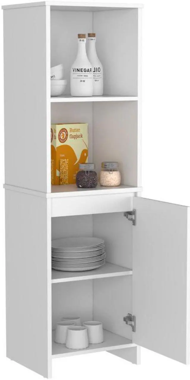 Alt view image 5 of 6 - Danforth Pantry Cabinet, Single Door Cabinet, Four Shelves