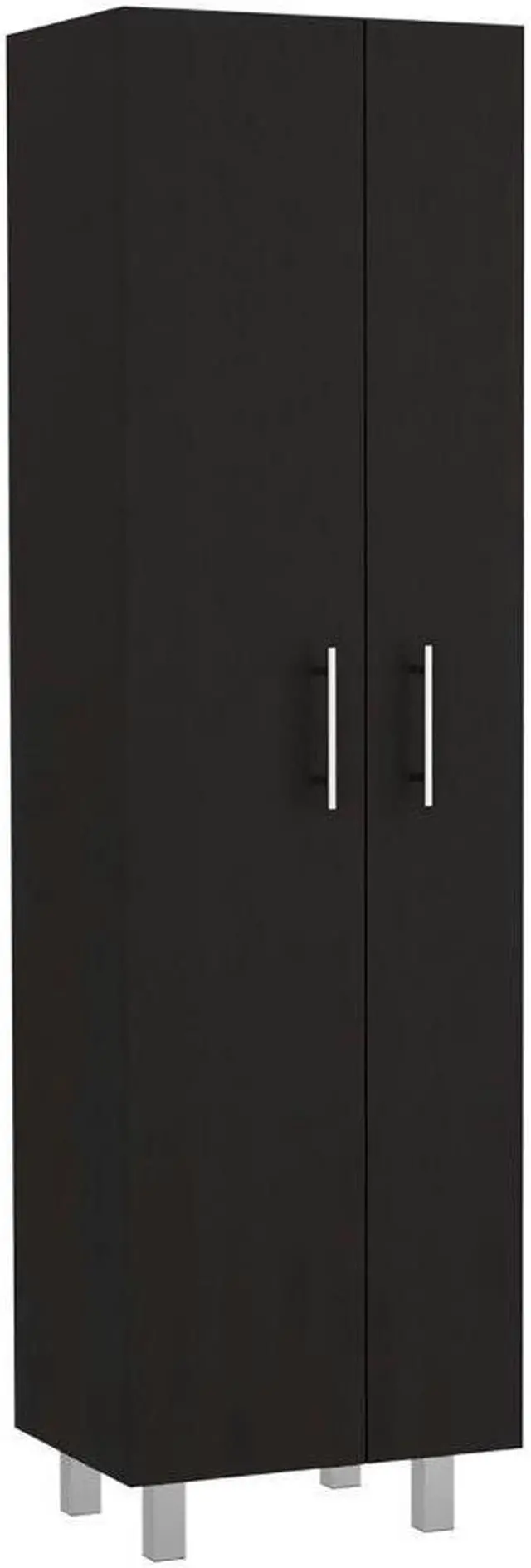 Alt view image 4 of 6 - Norway Broom Closet Pantry, Five Shelves, Double Door Cabinet