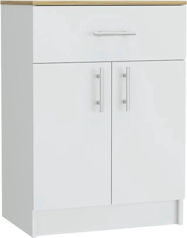 Alt view image 4 of 6 - Oxford Pantry Cabinet, One Drawer, One Double Door Cabinet With Two Shelves