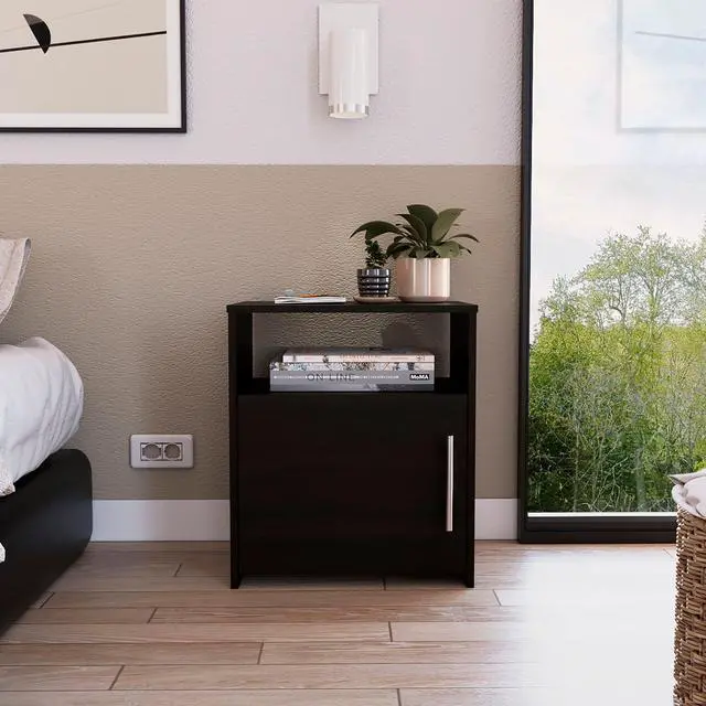 Main image of Bristol Nightstand, One Cabinet, Top surface