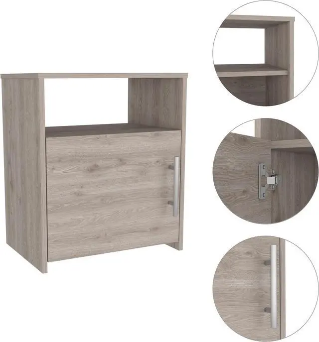 Alt view image 3 of 6 - Bristol Nightstand, One Cabinet, Top surface