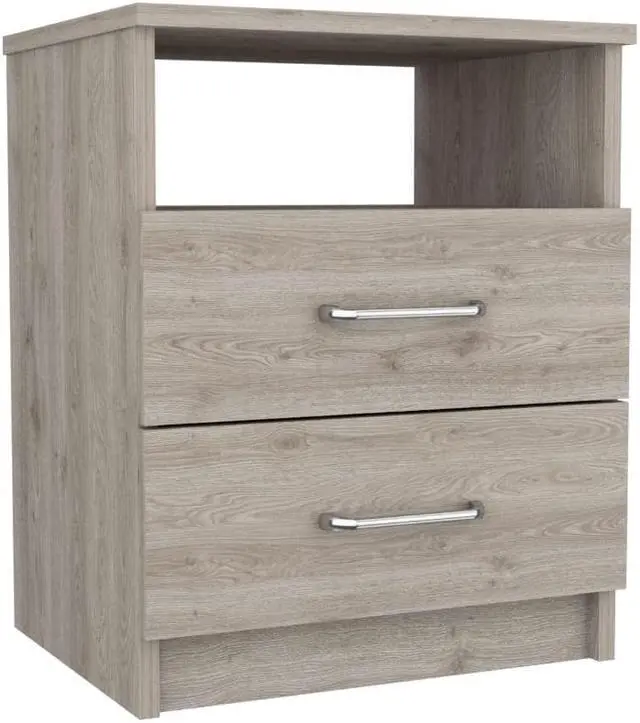 Alt view image 4 of 6 - Oklahoma Nightstand, Two Drawers, One Shelf