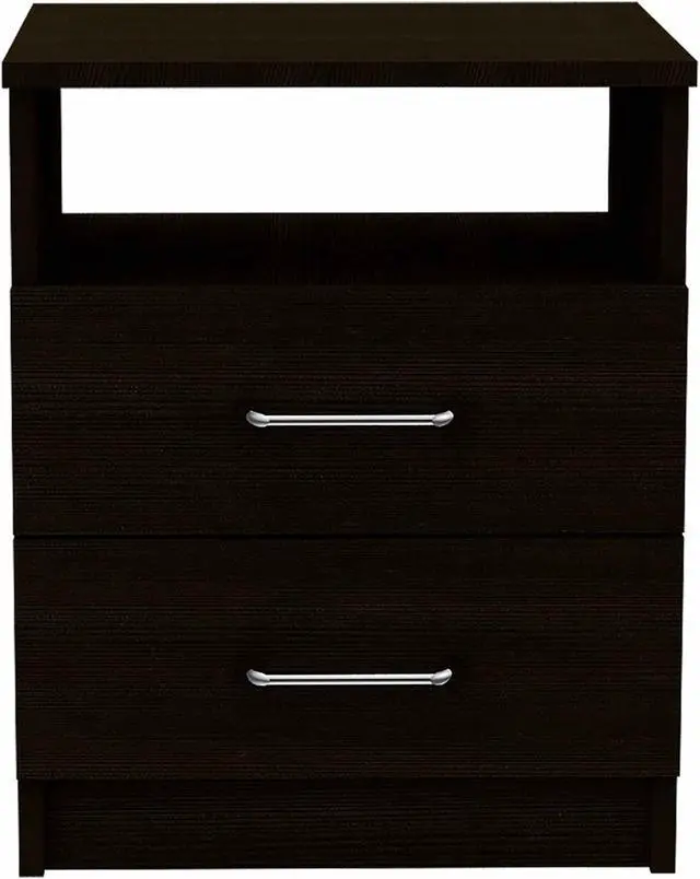 Alt view image 4 of 6 - Oklahoma Nightstand,Two Drawers, One Shelf