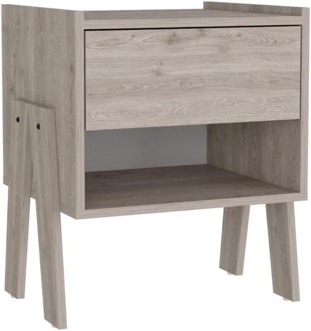Alt view image 4 of 6 - Tassel Nighstand, One Drawer, One Open Shelf, Superior Top, Four Legs