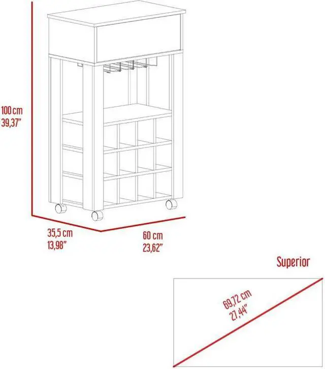Alt view image 6 of 6 - Ace Bar Cart