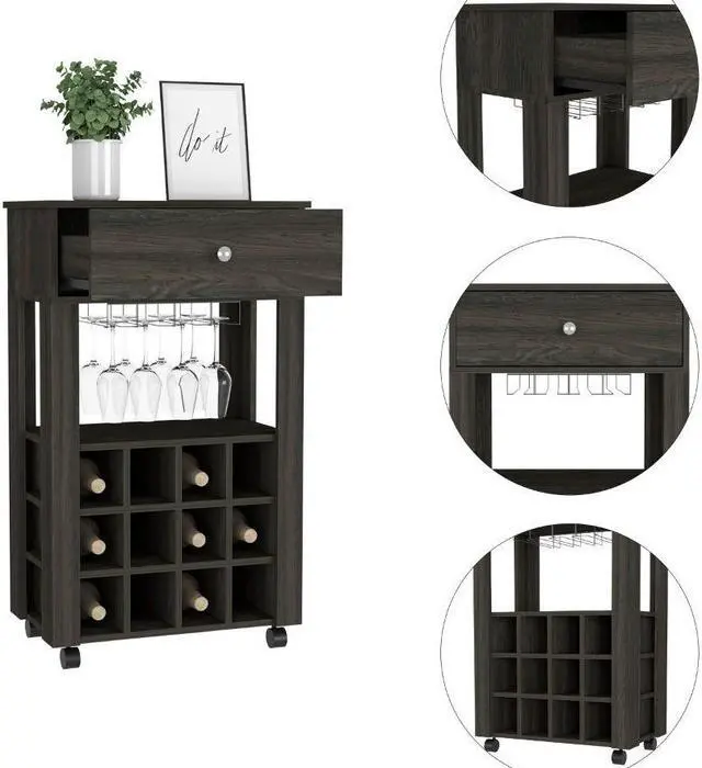 Alt view image 3 of 6 - Ace Bar Cart