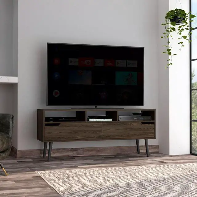 Main image of Hamburg TV Stand For TV´s up 60", Four Legs, Three Open Shelves