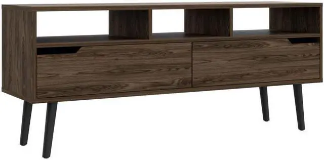 Alt view image 4 of 6 - Hamburg TV Stand For TV´s up 60", Four Legs, Three Open Shelves