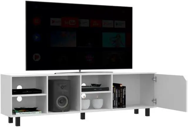 Alt view image 5 of 6 - Native TV Stand for TV´s up 70", Four Open Shelves, Five Legs