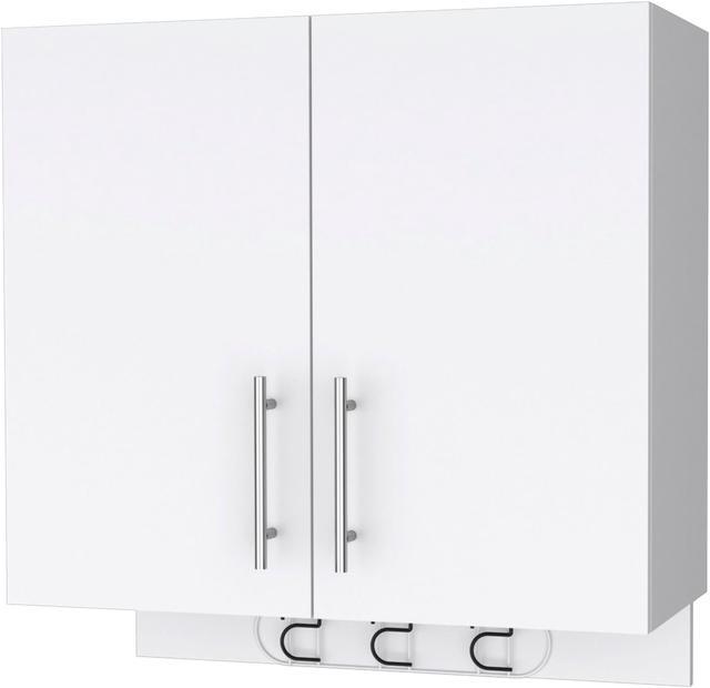 Main image of Weiser Wall Storage Cabinet, Space Saver Storage Cabinet with Broom Hangers