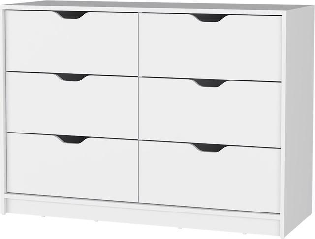 Main image of Dillon 4 Drawers Dresser, Chest of Drawers with 2 Cabinets