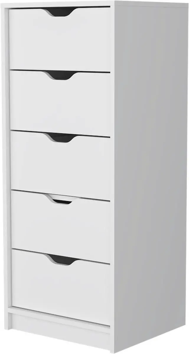 Main image of Dillon 5 Narrow Drawer Dresser, Tall Chest of Drawers