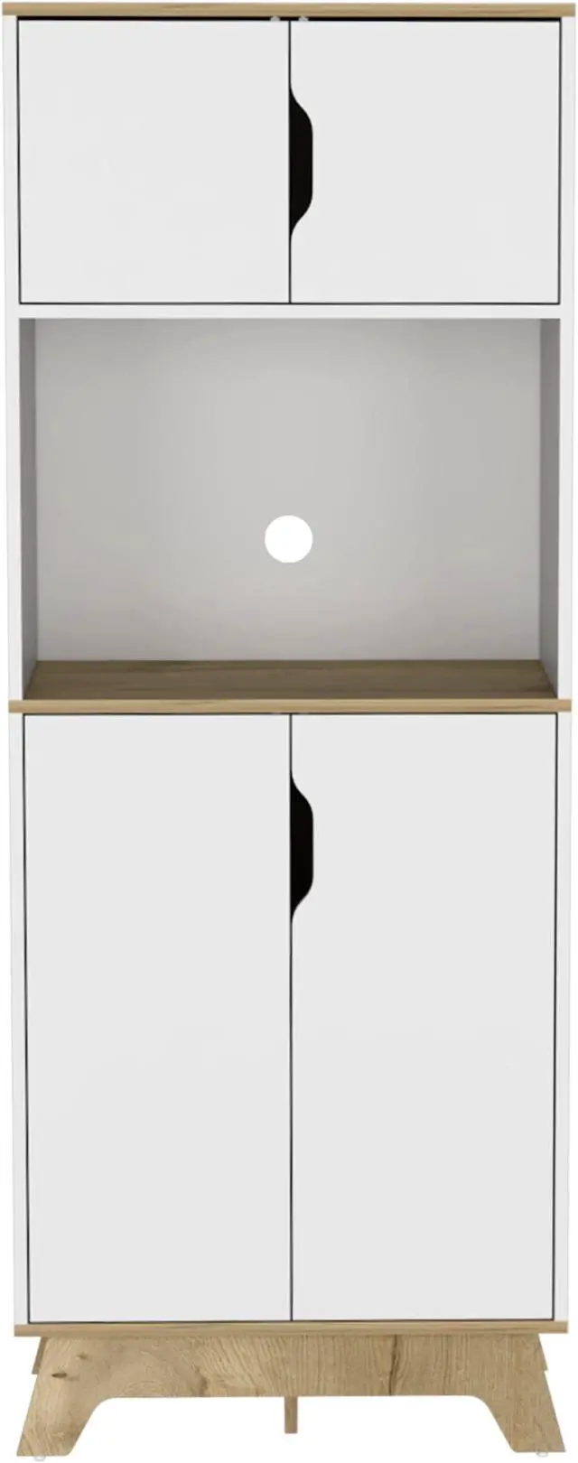 Main image of Brussel Microwave Pantry Cabinet, Top Double Door Cabinet, Countertop Surface