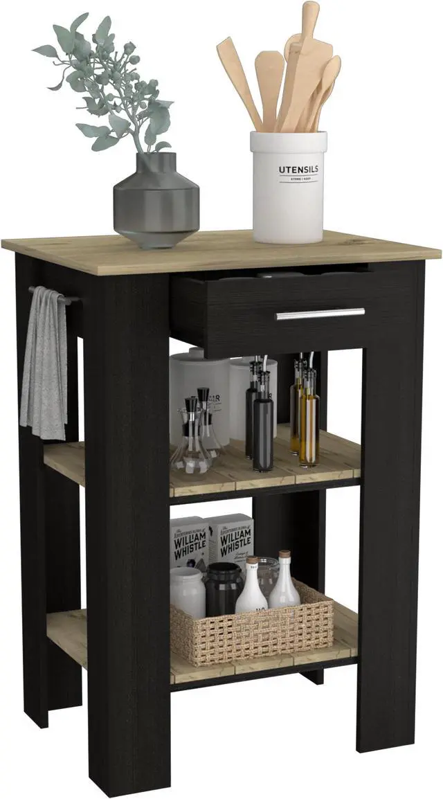 Main image of Brooklyn 23 Kitchen Island with Towel Rack and Drawer
