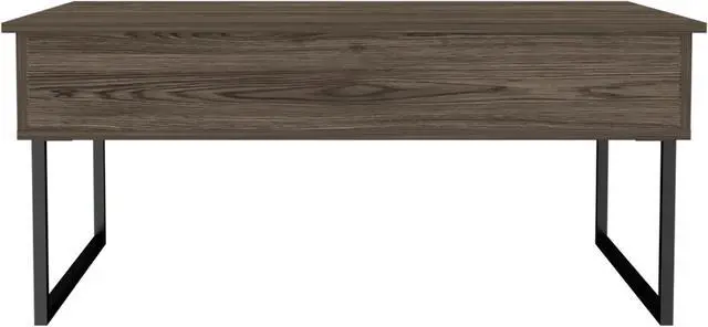 Alt view image 3 of 6 - FM FURNITURE Fairfield Lift Top Multipurpose Coffee Table, With 1 Cabient, Simple And Modern, Dark Walnut Finish, Made Of Particle Board, Easy To Assamble