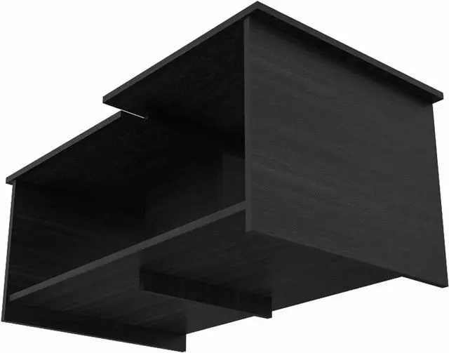Alt view image 6 of 6 - FM FURNITURE Waycross Coffee Table, With 1 Large Shelf, and 2 Table Tops, Simple And Modern, Black Wengue Finish, Made Of Particle Board, Easy To Assamble