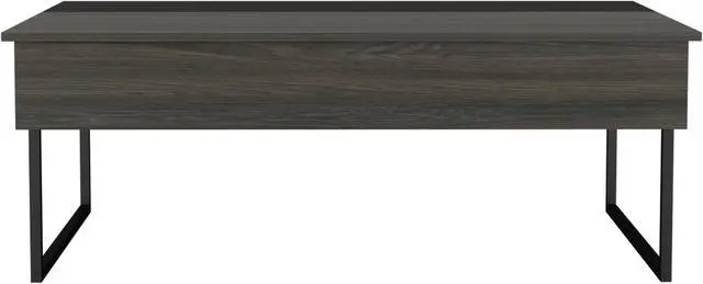 Alt view image 2 of 6 - FM FURNITURE Chester Lift Top Multipurpose Coffee Table, With 1 Cabinet, Simple And Modern, Black Wengue Finish, Made Of Particle Board, Easy To Assamble