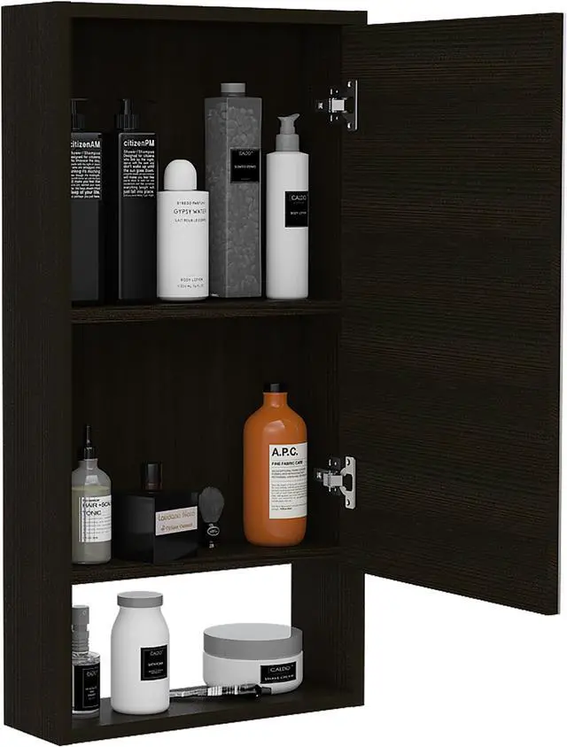 Alt view image 5 of 5 - Modesto Medicine Cabinet Black Wengue
