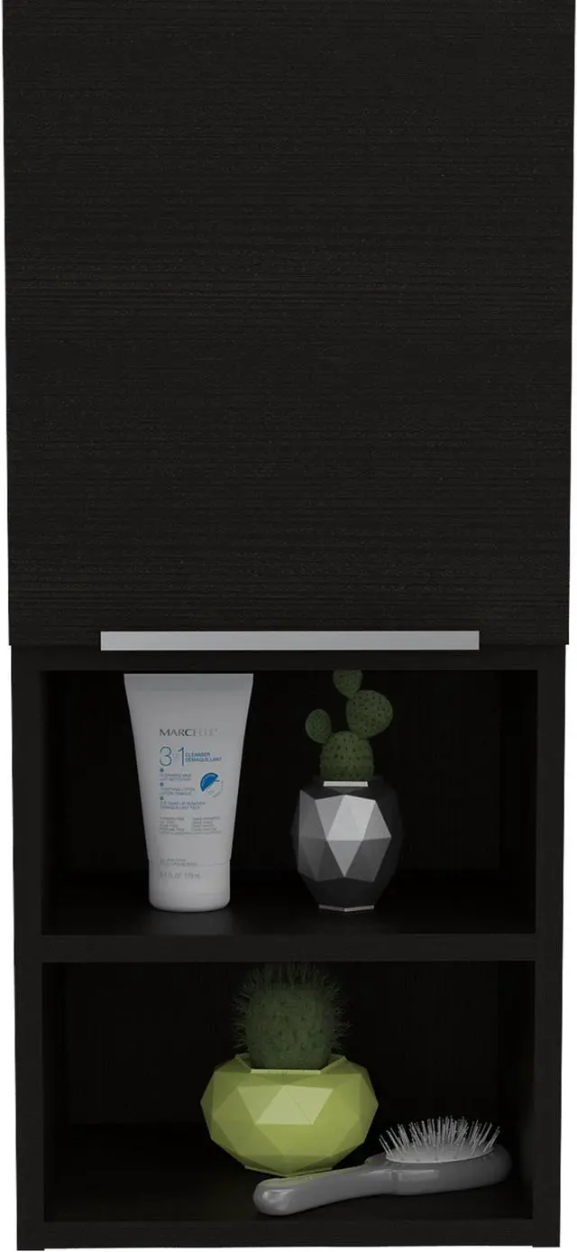 Alt view image 7 of 7 - Milwaukee, Medicine Cabient, With 2 Shelves, And A Door Cabinet with 2 interior shelves - Black Wengue.