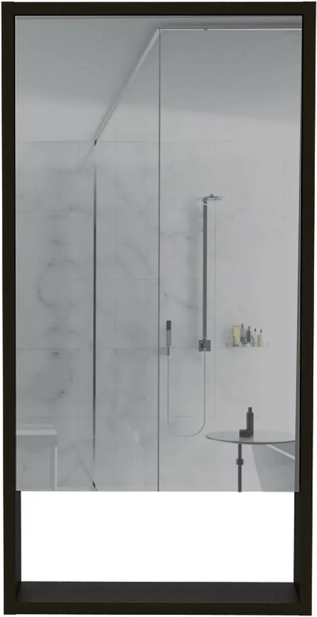 Main image of Modesto Medicine Cabinet Black Wengue