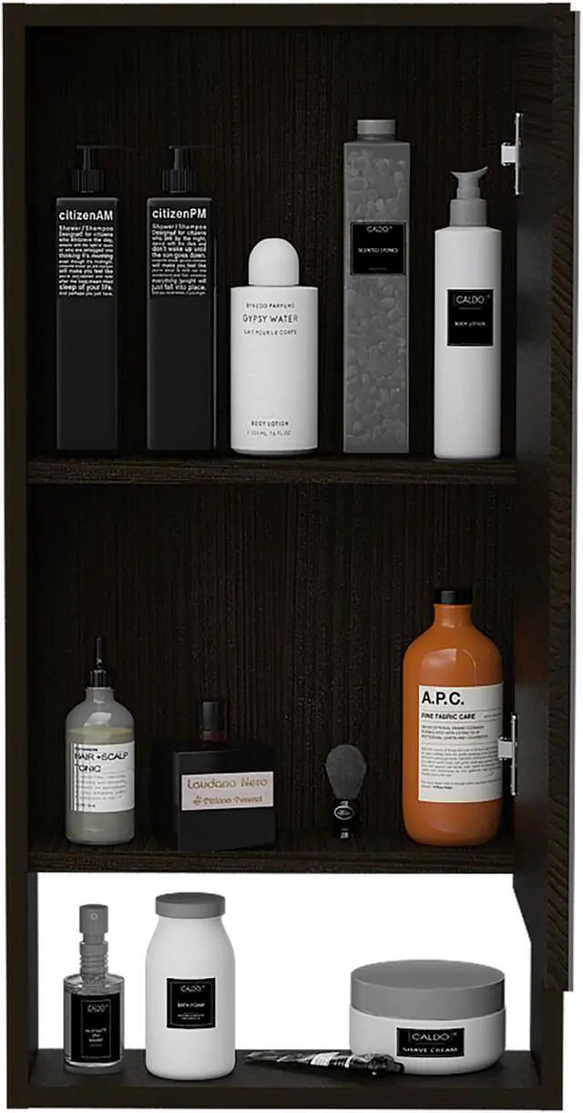 Alt view image 4 of 5 - Modesto Medicine Cabinet Black Wengue