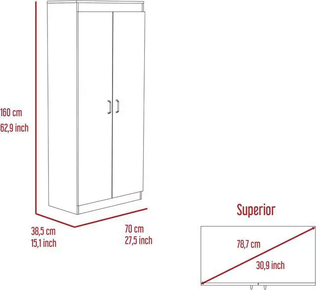 Alt view image 5 of 6 - Albany, Double Door Pantry Cabinet, Five Shelves