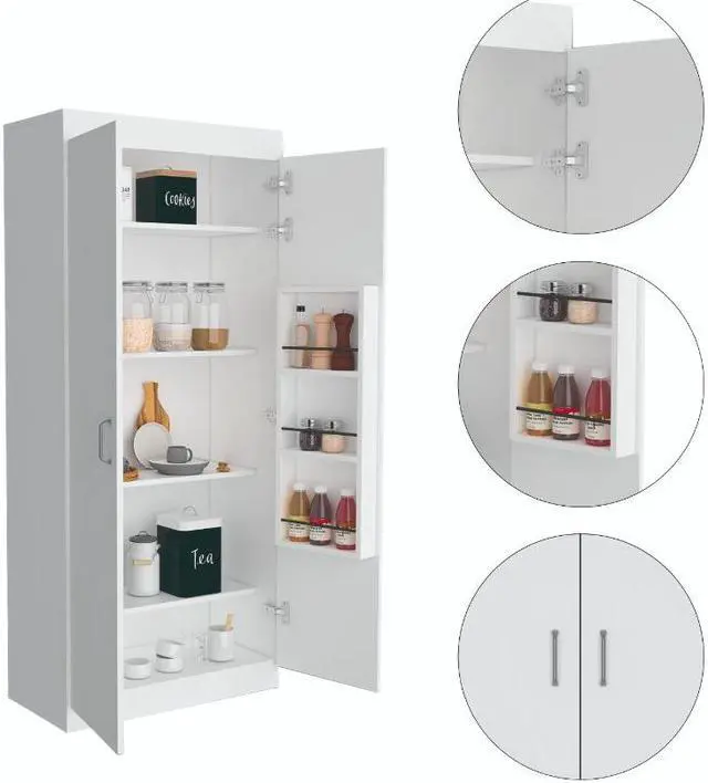 Alt view image 4 of 6 - Albany, Double Door Pantry Cabinet, Five Shelves