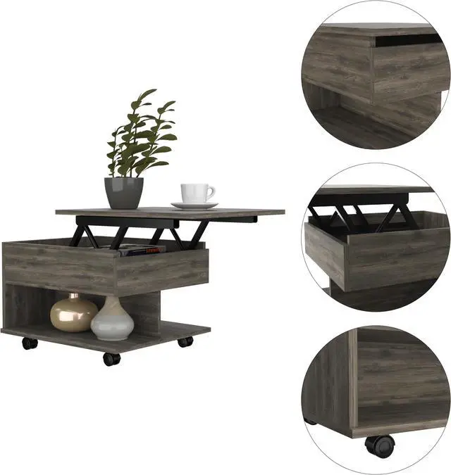 Alt view image 5 of 7 - Portland Lift Top Coffee Table