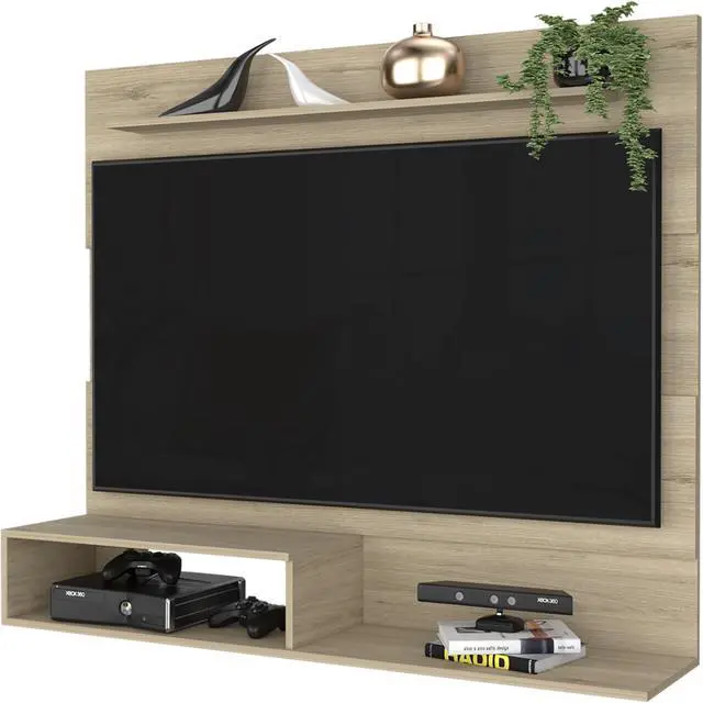 Alt view image 3 of 8 - Cabos Floating Entertainment Center For TV´s up 55", One Upper Shelf, Two Shelves