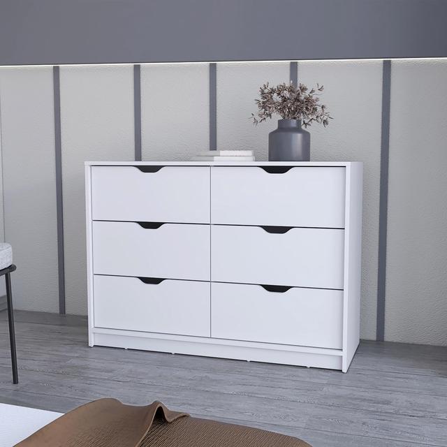 Alt view image 3 of 7 - Dillon 4 Drawers Dresser, Chest of Drawers with 2 Cabinets