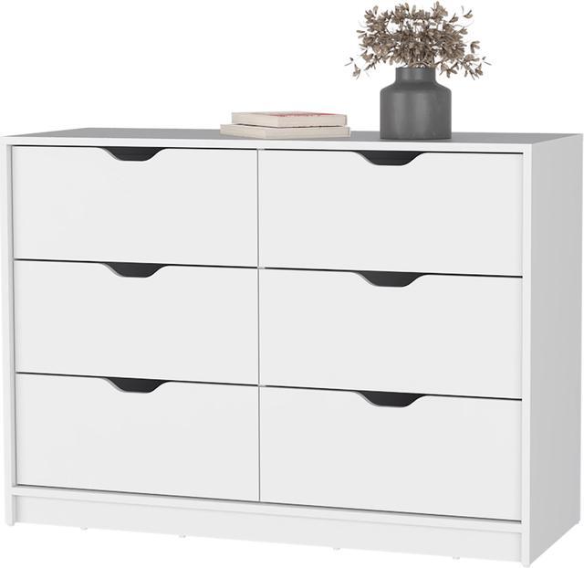 Alt view image 5 of 7 - Dillon 4 Drawers Dresser, Chest of Drawers with 2 Cabinets