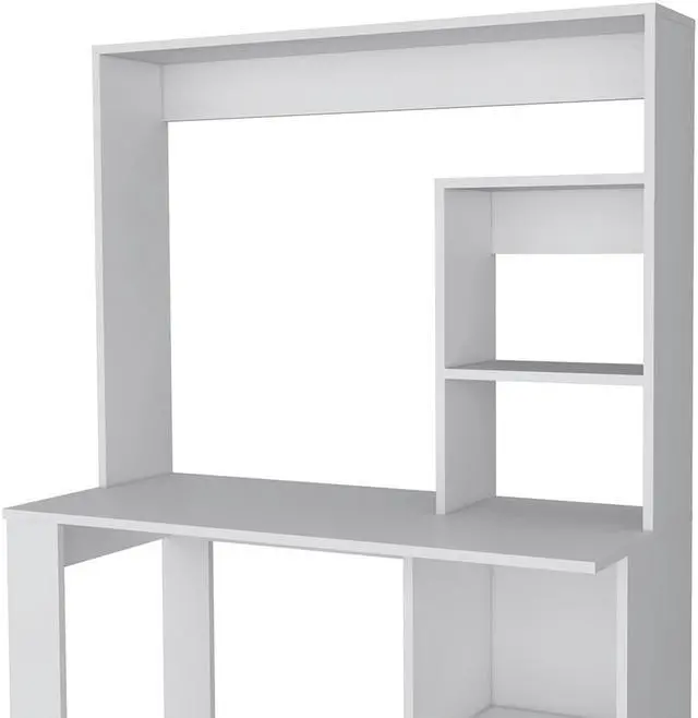 Alt view image 5 of 7 - Carroll Computer Desk with Hutch and Storage Shelves