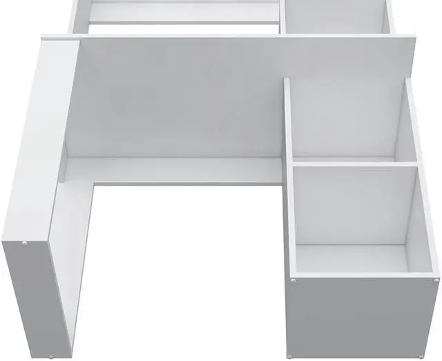 Alt view image 7 of 7 - Carroll Computer Desk with Hutch and Storage Shelves