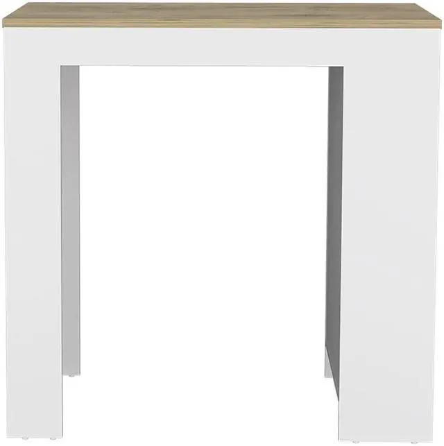 Alt view image 5 of 7 - Harlan Kitchen Island, Counter Height Table Top with 3-Side Shelf