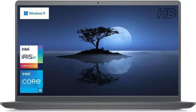 Main image of Newest Dell Inspiron 15 3000 Series Laptop, 15.6" HD Screen, Intel Core i5-1135G7 Processor, 16GB RAM, 1TB SSD, Wi-Fi, Webcam, HDMI, Windows 11 Home, Black
