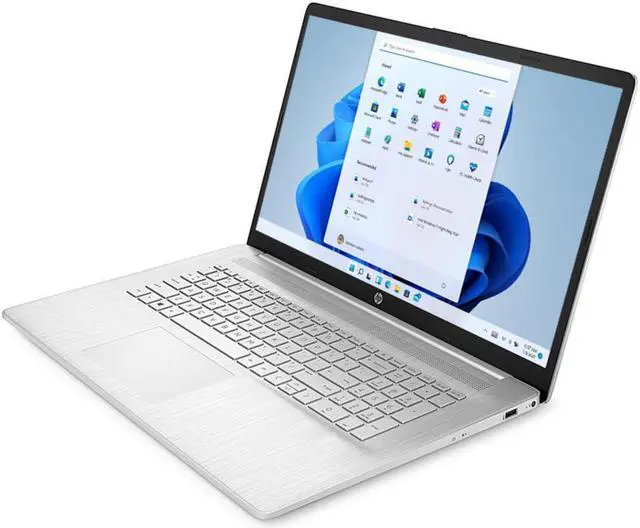 Alt view image 3 of 6 - HP 2022 Notebook Laptop, 17.3'' HD+ Touchscreen, AMD Ryzen 5 5500U 6 Cores Processor, 16GB RAM, 512GB PCIe SSD, Bluetooth, Wi-Fi, Webcam, USB Type-C, Windows 11 Home, Silver