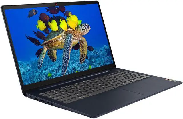 Alt view image 2 of 6 - Lenovo IdeaPad 3 Laptop, 15.6" FHD Display, AMD Ryzen 5 5500U, 12GB RAM, 256GB SSD, Webcam, Backlit Keyboard, Fingerprint Reader, HDMI, Wi-Fi, Windows 11 Home, Abyss Blue
