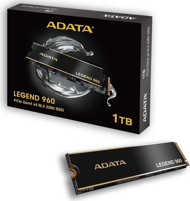 Alt view image 8 of 13 - ADATA LEGEND 960 1TB SSD GEN4x4 M.2 2280 Internal Solid State Drive | PS5 Compatible - SMI SM2264 3D NAND | Up to 7400 MBps - Black/Gold 1PK | 1560 TBW