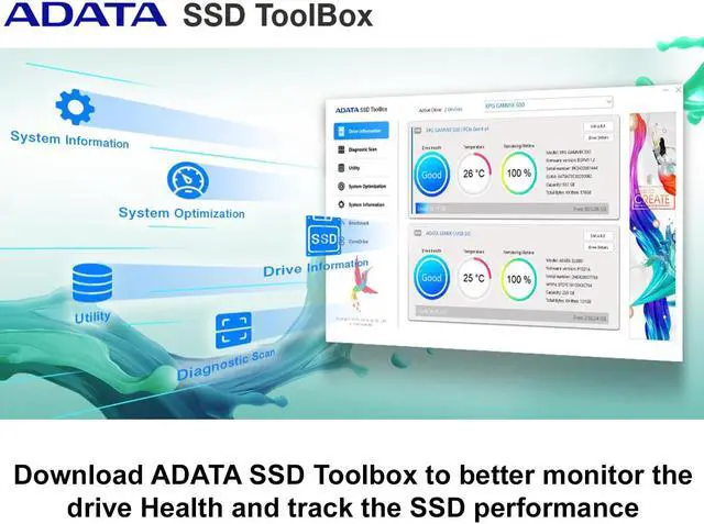 Alt view image 12 of 13 - ADATA LEGEND 960 1TB SSD GEN4x4 M.2 2280 Internal Solid State Drive | PS5 Compatible - SMI SM2264 3D NAND | Up to 7400 MBps - Black/Gold 1PK | 1560 TBW