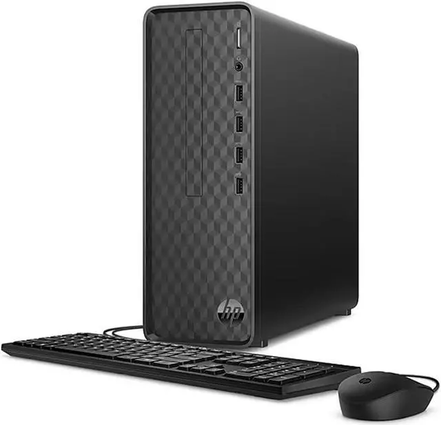 Alt view image 4 of 7 - HP SFF Tower Desktop, 13th Gen Intel Core i5-13400, 64GB RAM, 2TB PCIe SSD + 2TB HDD, VGA, HDMI, Wi-Fi, Wired KB & Mouse, Windows 11 Home, Black