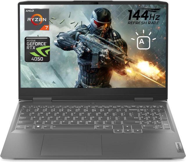 Lenovo LOQ 16 144Hz WUXGA Gaming Laptop, GeForce RTX 4050, AMD Ryzen 7  7840HS (> i7-12700H), 32GB DDR5 RAM, 2TB PCIe SSD, Webcam, Backlit  Keyboard, RJ-45, Wi-Fi 6, Windows 11 Home, Grey 